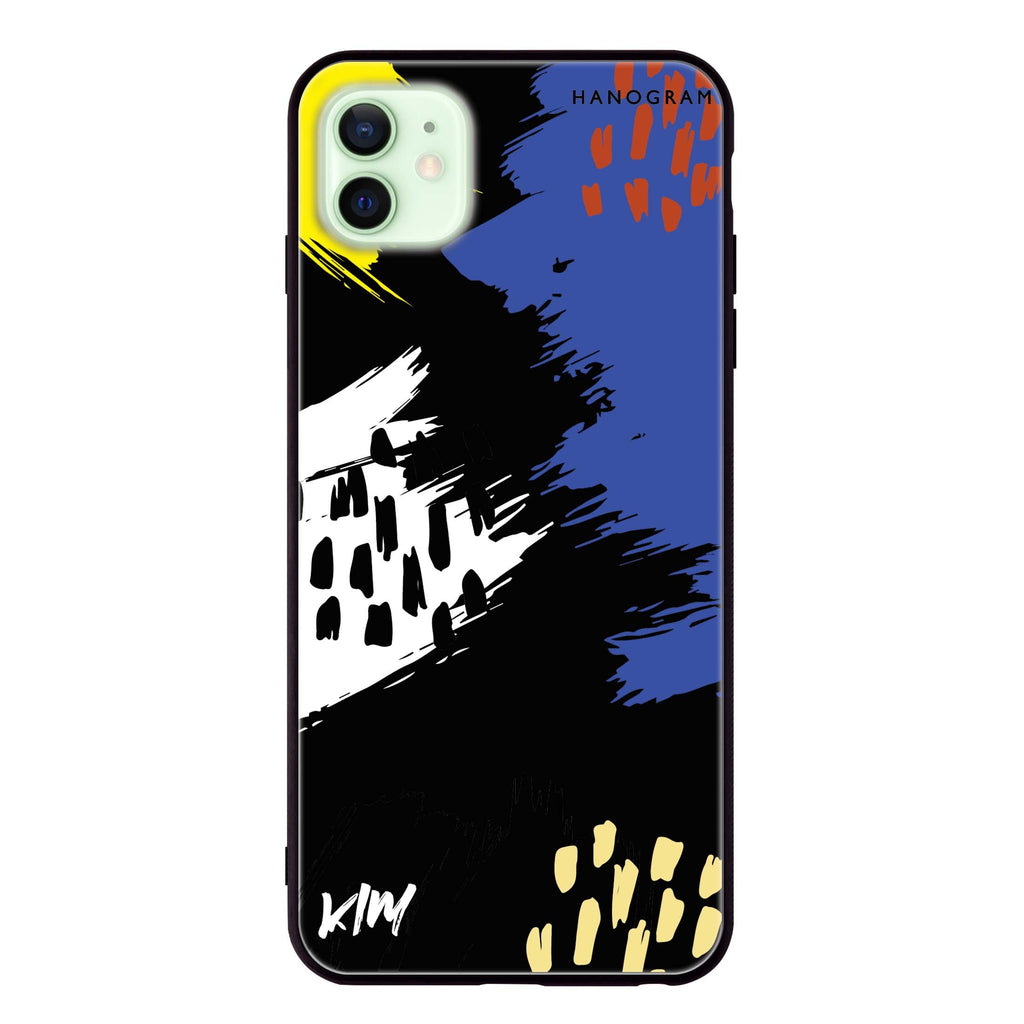 Trendy Abstract I iPhone 12 Glass Case