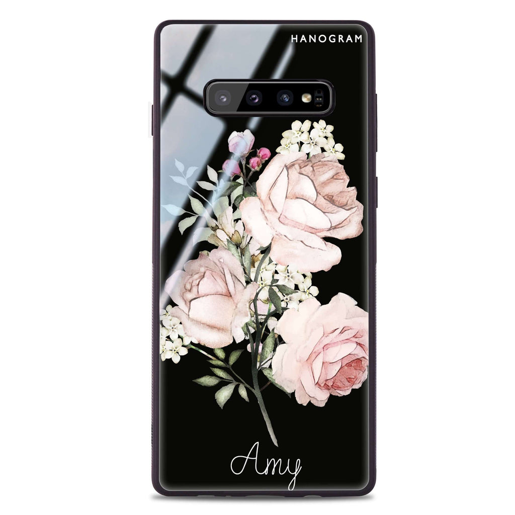 Elegant Rose II Samsung S10 Plus Glass Case