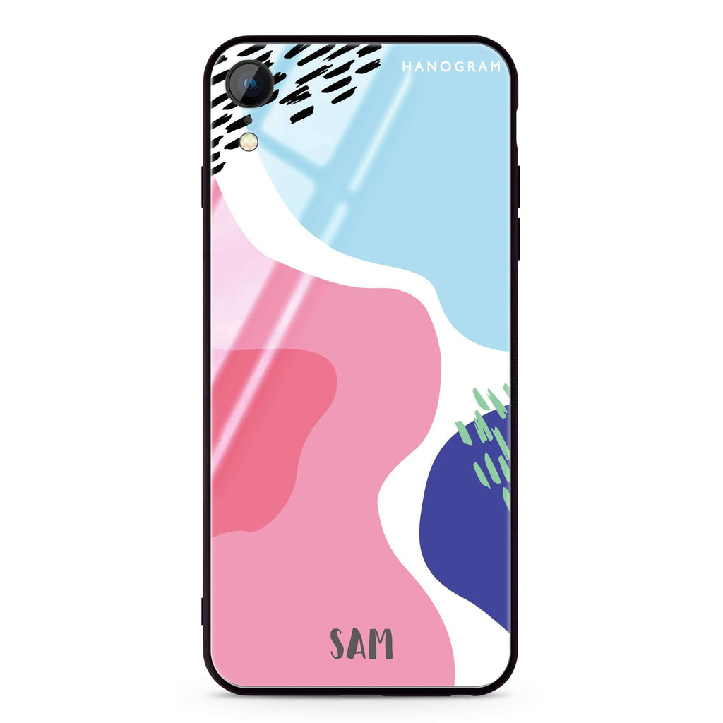 Trendy Abstract II iPhone XR Glass Case