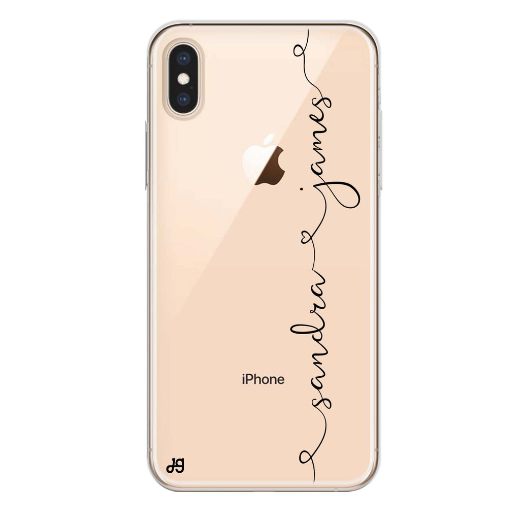 Love with Heart iPhone XS Ultra Clear Case