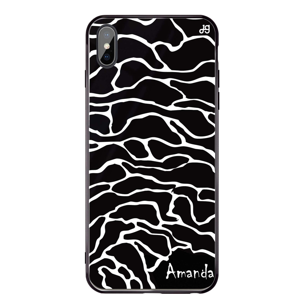 Contour Mapping iPhone X Glass Case