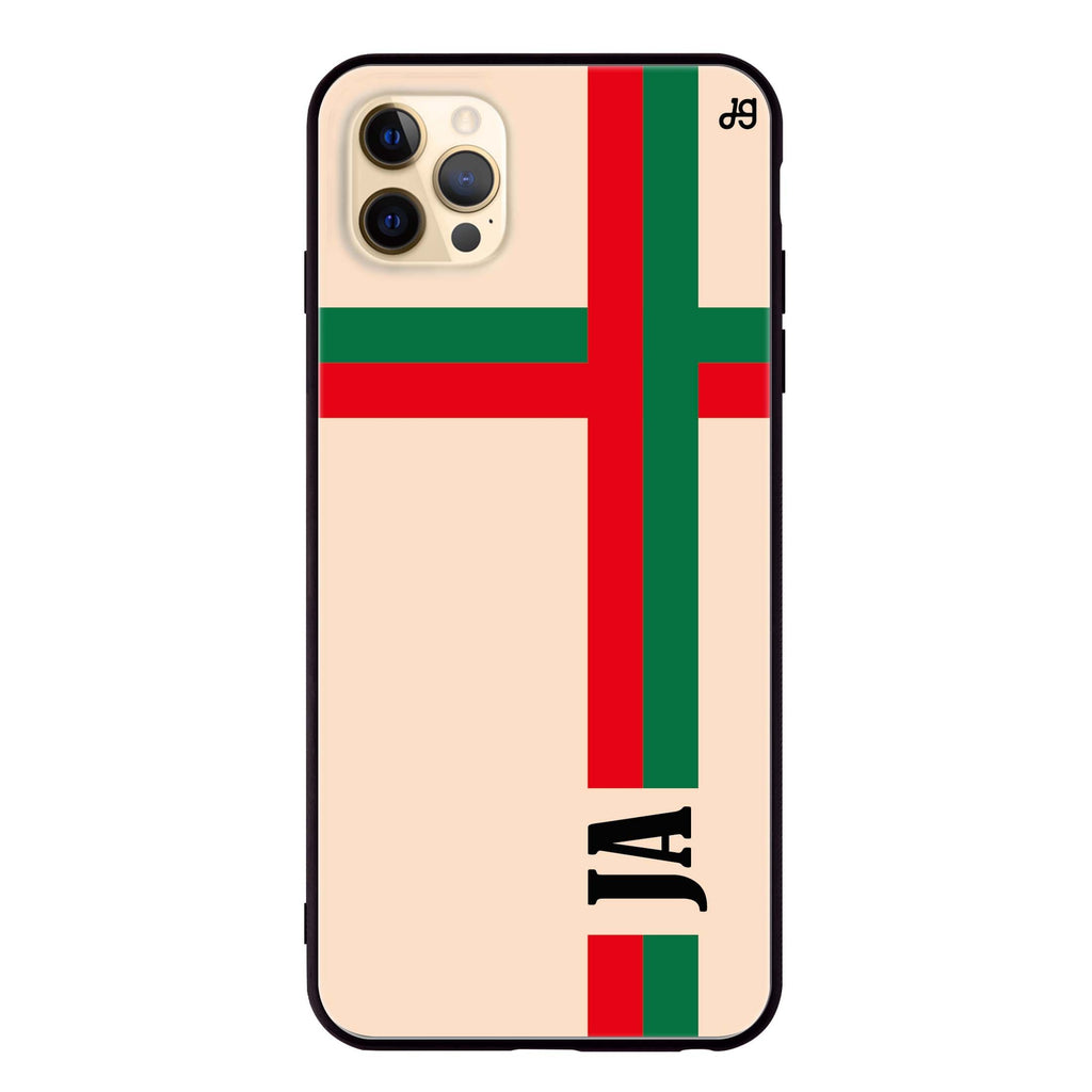 Matching Stripes iPhone 12 Pro Glass Case
