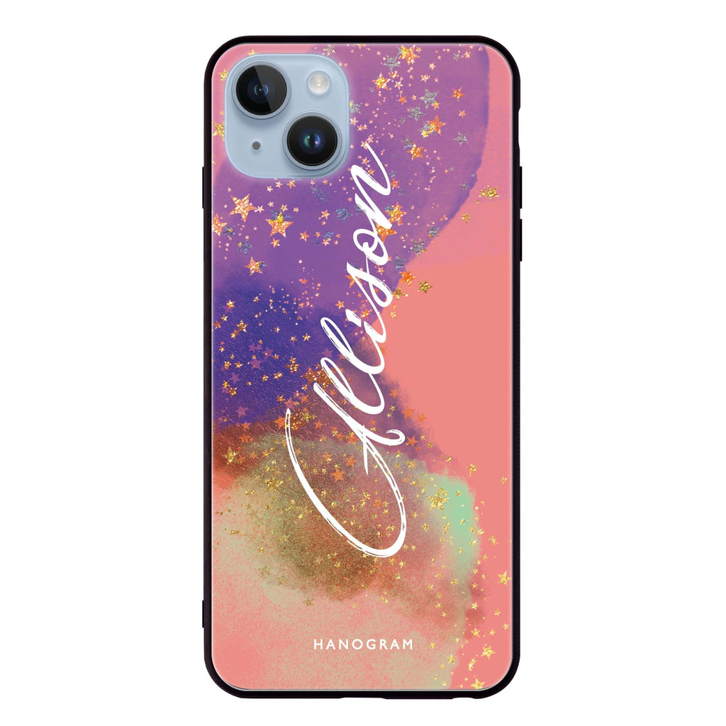 Among Stars iPhone 14 Plus Glass Case