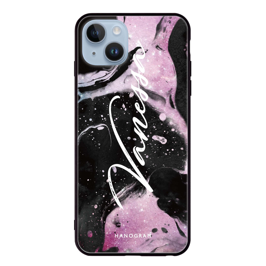 Marble Galaxy I iPhone 14 Plus Glass Case