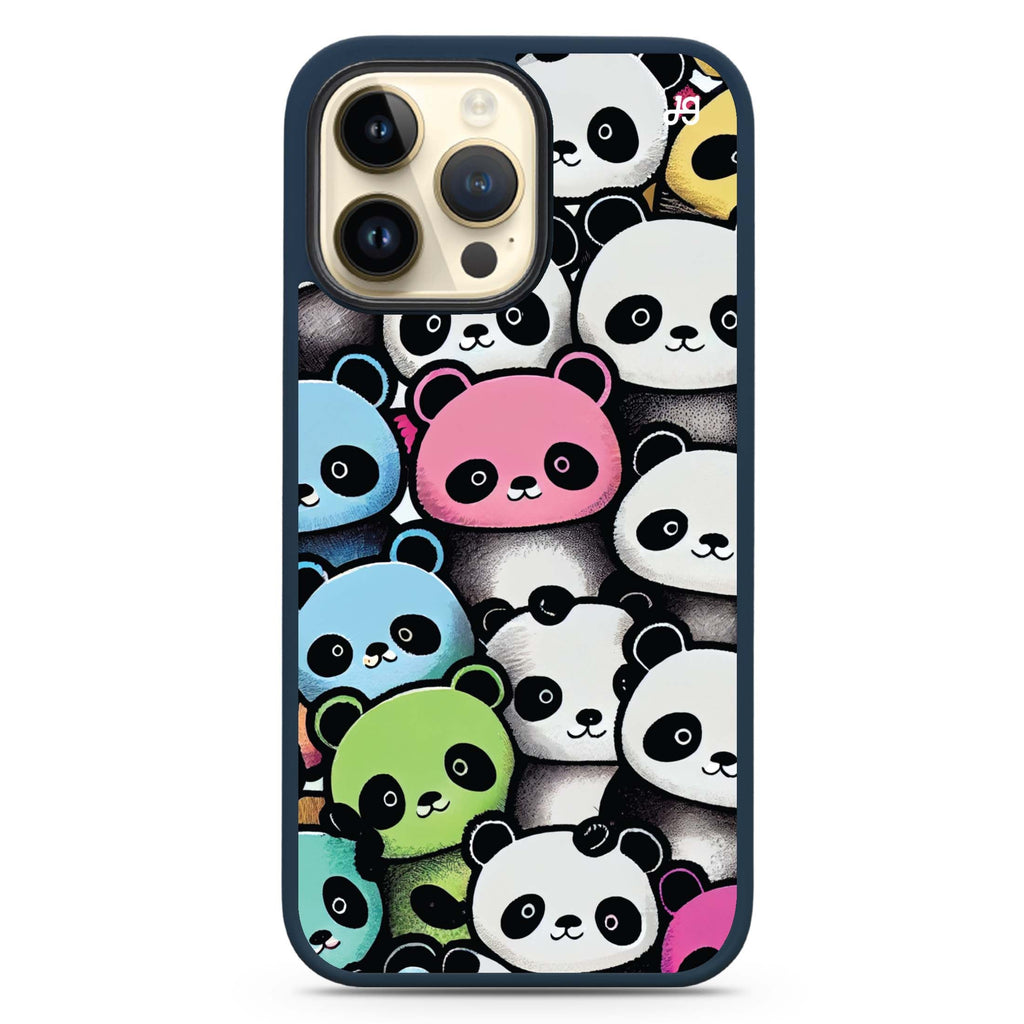Cute Pandas MagSafe Compatible Impact Guard Bumper Case