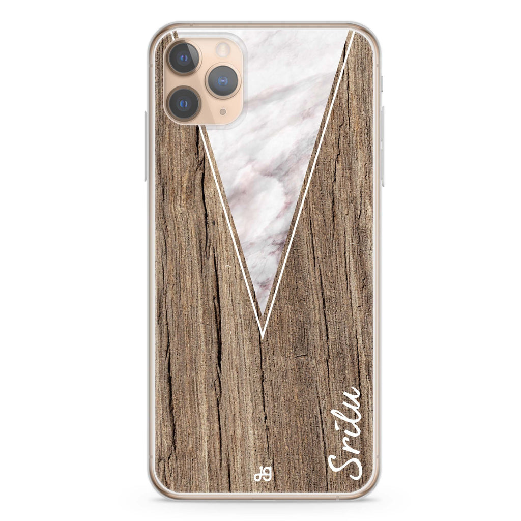 Marble & Wood II iPhone 11 Pro Max Ultra Clear Case