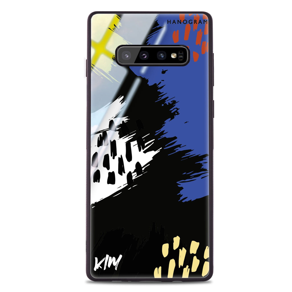 Trendy Abstract I Samsung S10 Glass Case