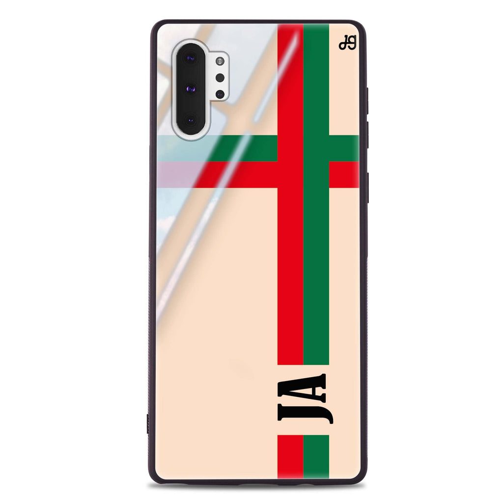 Matching Stripes Samsung Note 10 Plus Glass Case