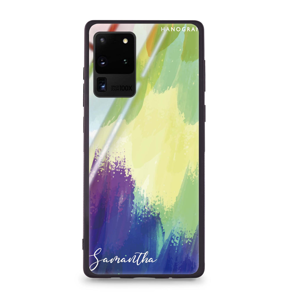 Watercolor Abstract Samsung Glass Case