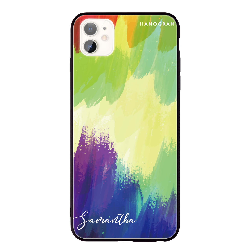 Watercolor Abstract iPhone 11 Glass Case