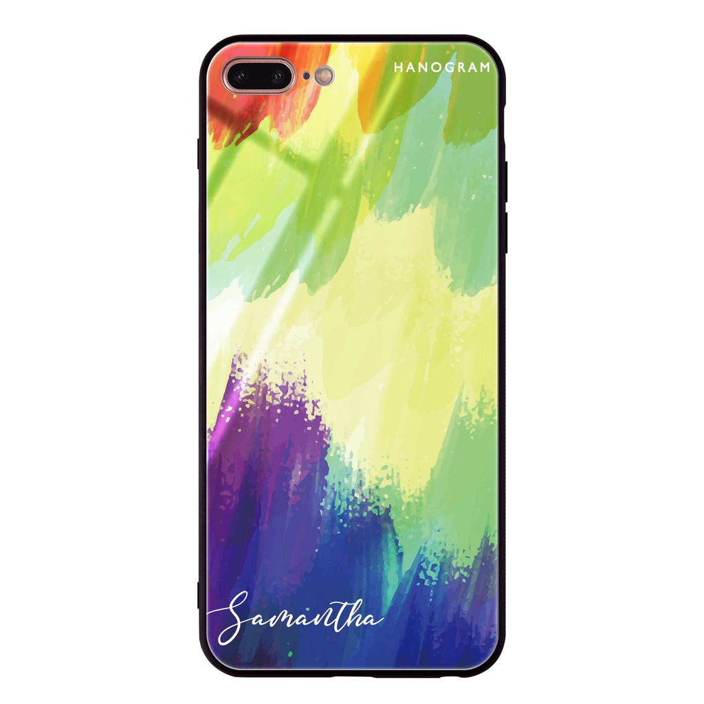 Watercolor Abstract iPhone 8 Plus Glass Case