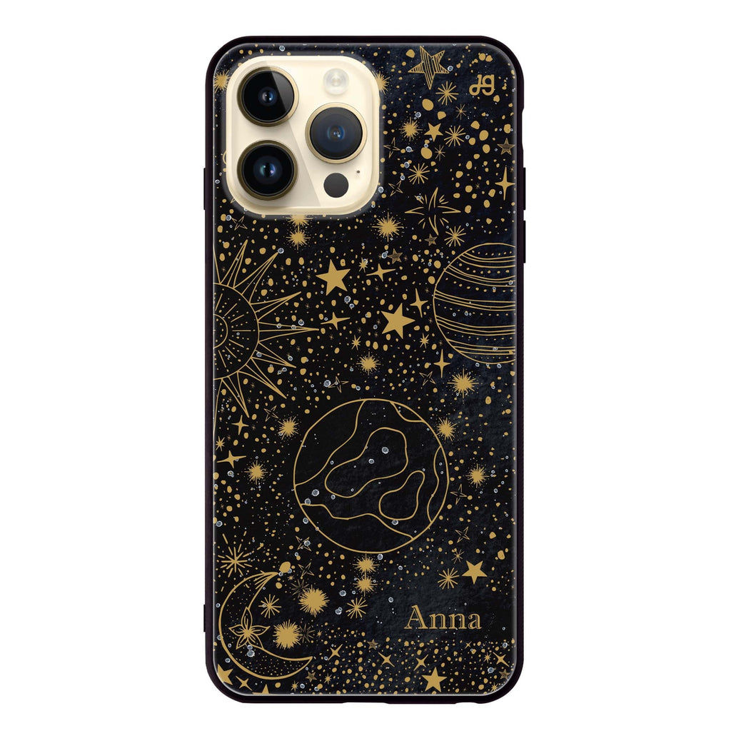 Golden Galaxy II Glass Case