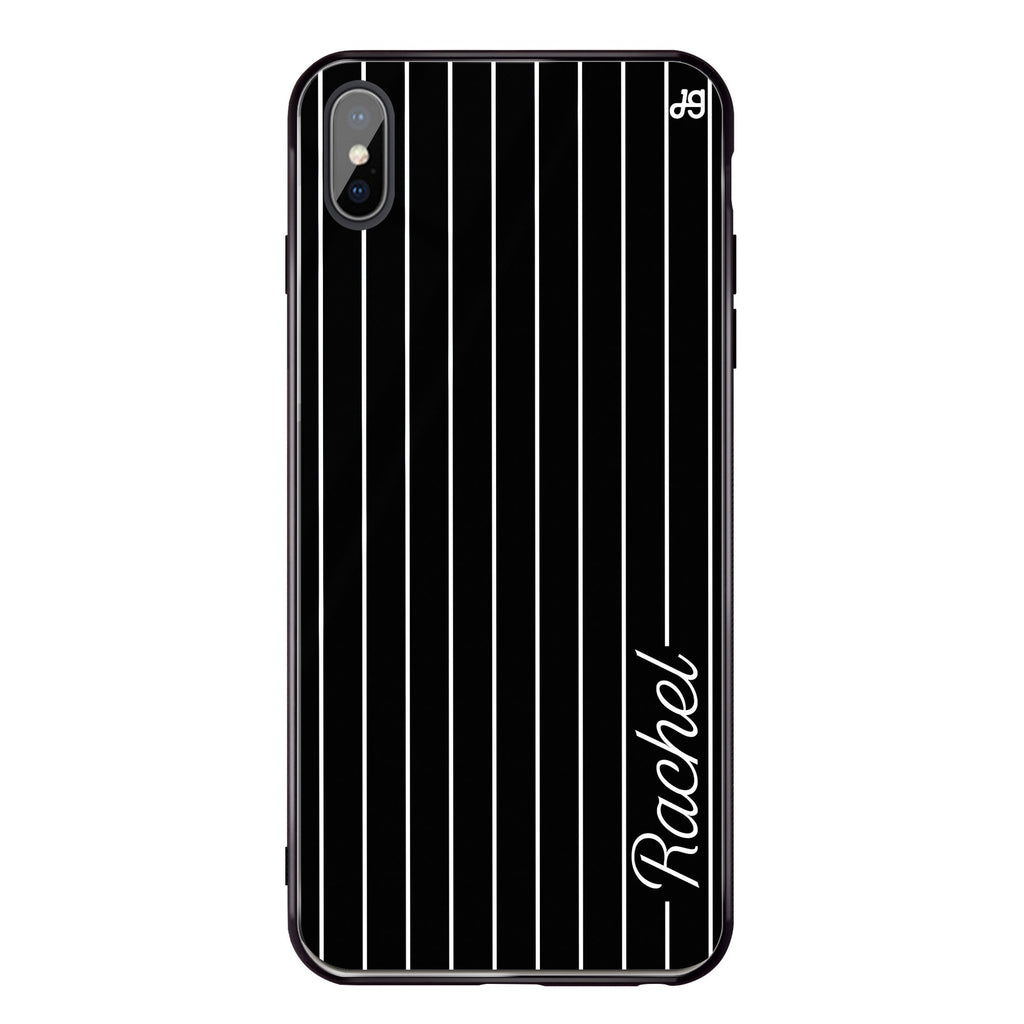 Stripes I iPhone XS Max Glass Case