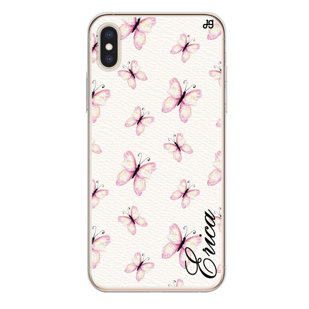 Vintage Butterfly iPhone XS Ultra Clear Case