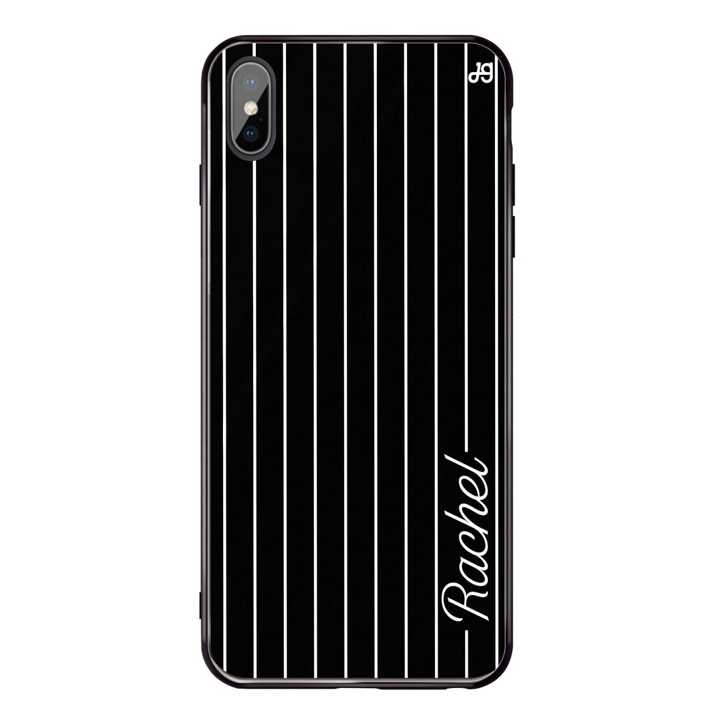 Stripes I iPhone XS Glass Case