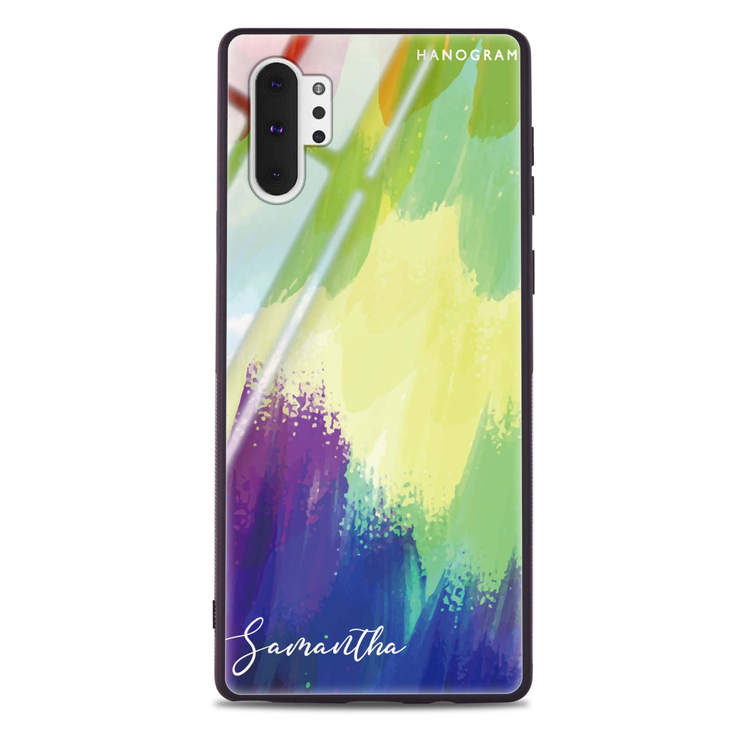 Watercolor Abstract Samsung Note 10 Plus Glass Case