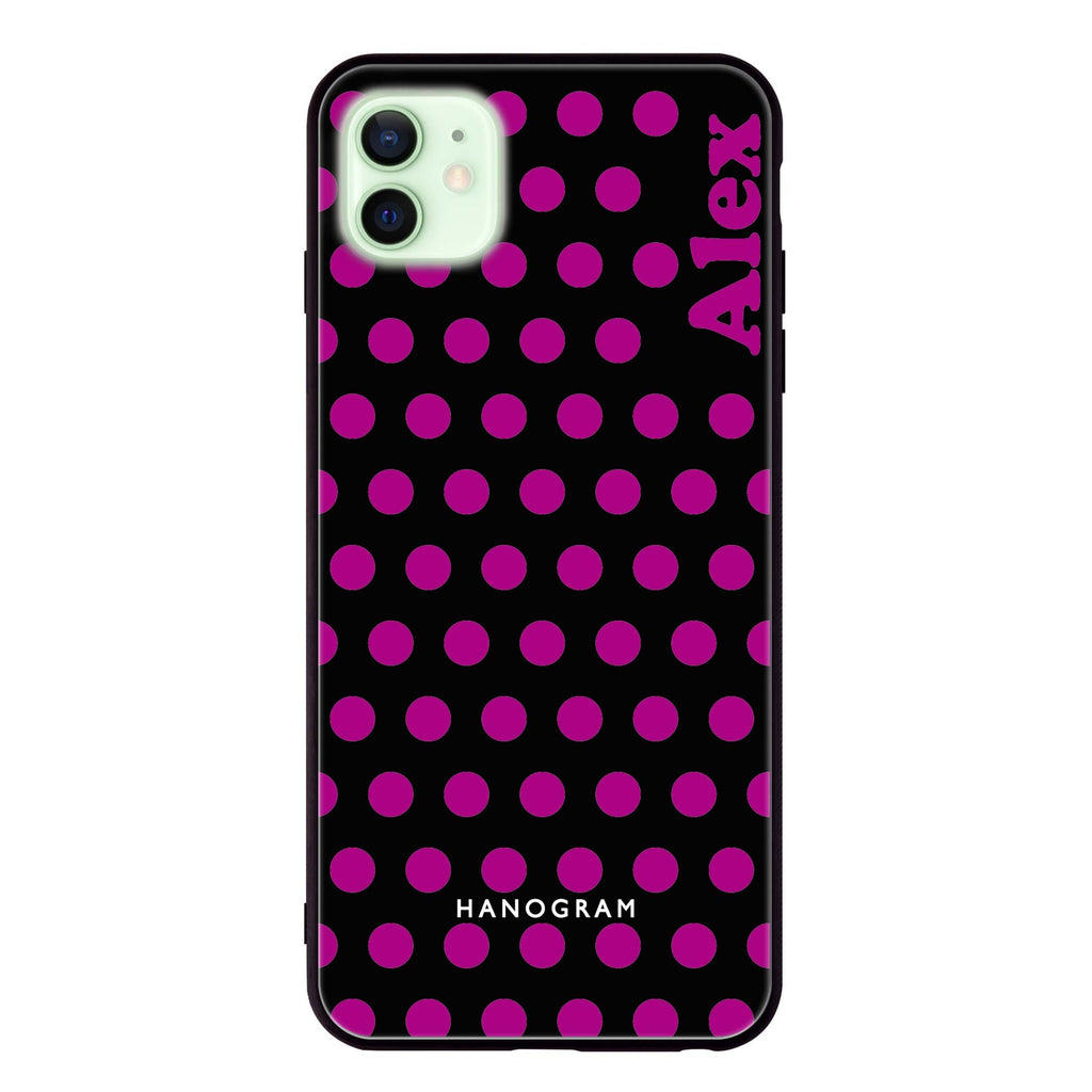 Wave Dots iPhone 12 mini Glass Case