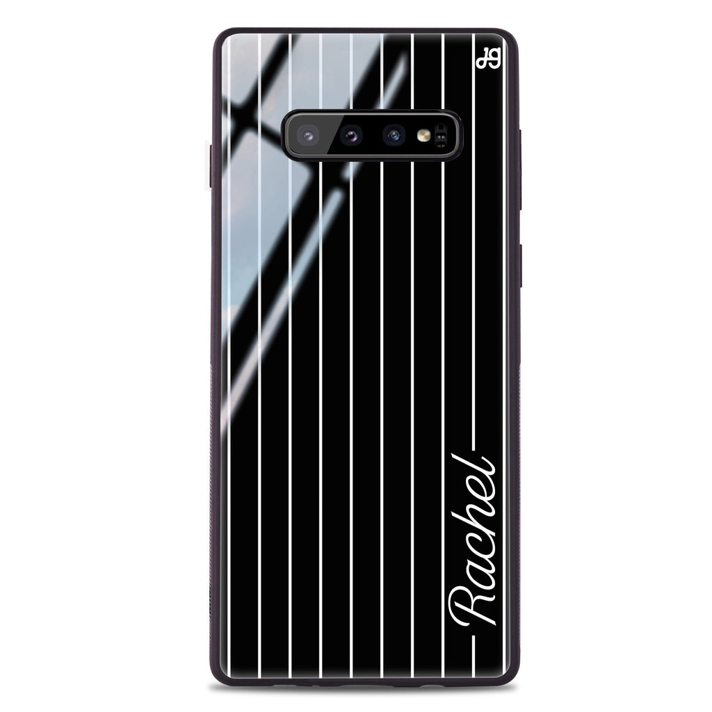 Stripes I Samsung S10 Plus Glass Case