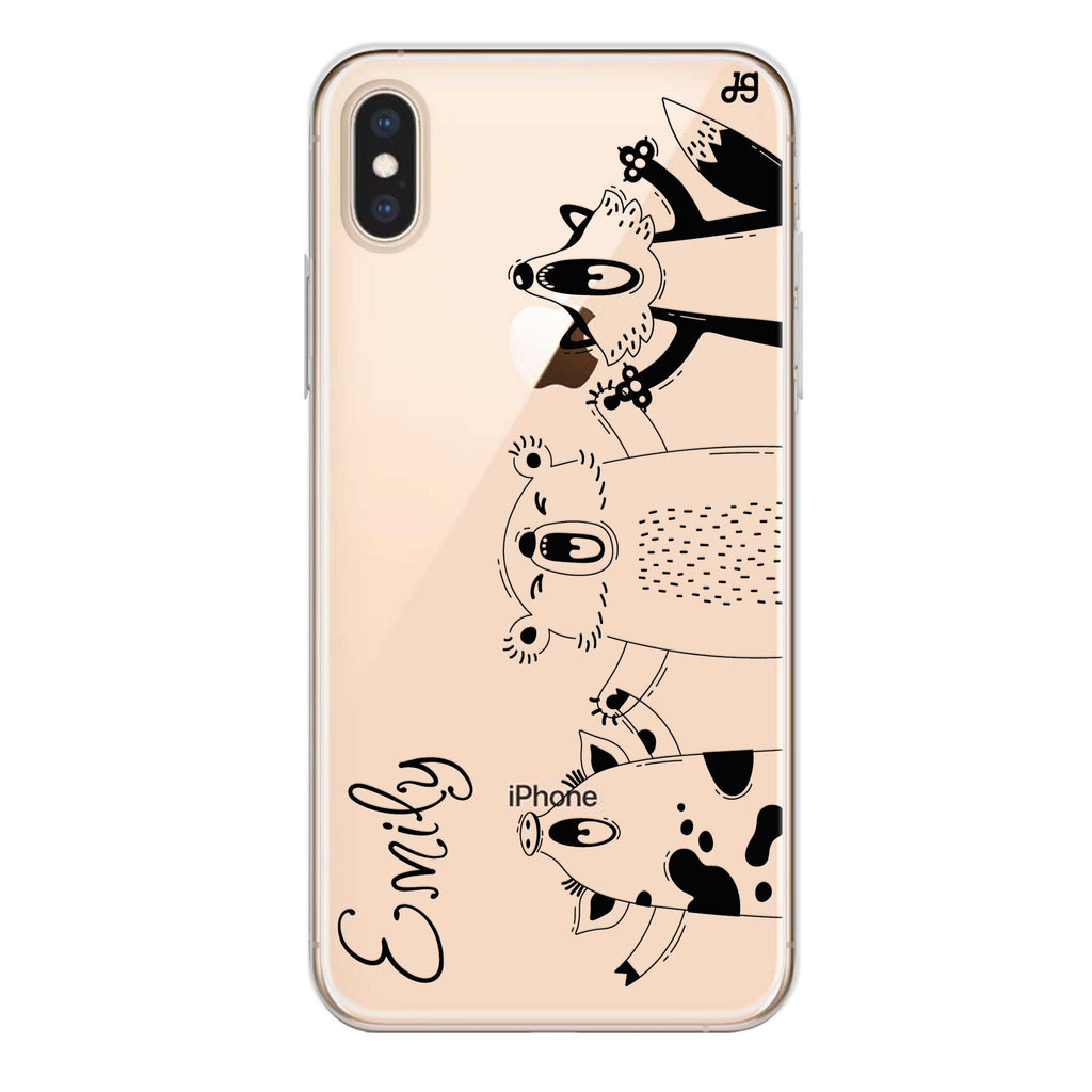 Funny Animals iPhone XS Max Ultra Clear Case