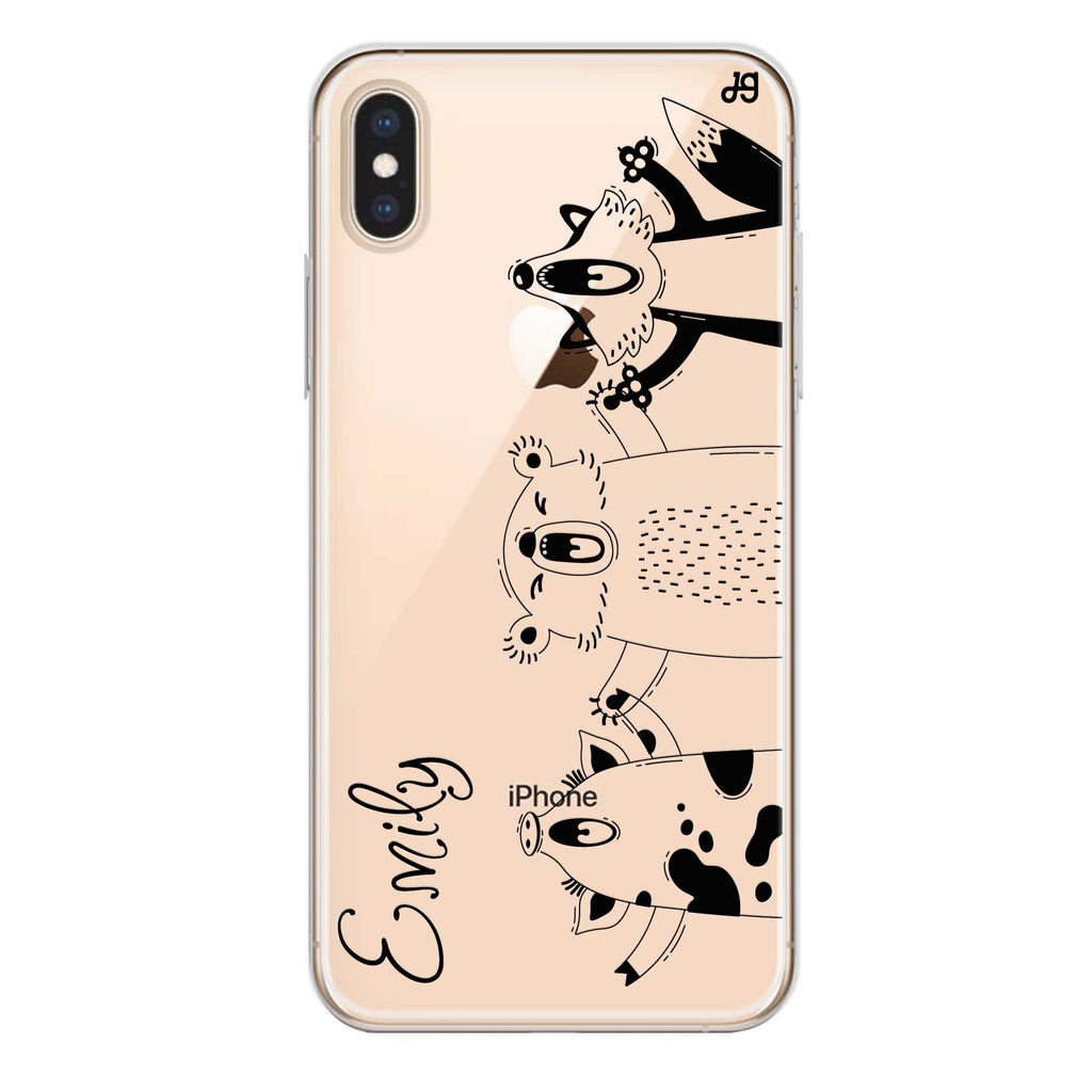 Funny Animals iPhone XS Ultra Clear Case