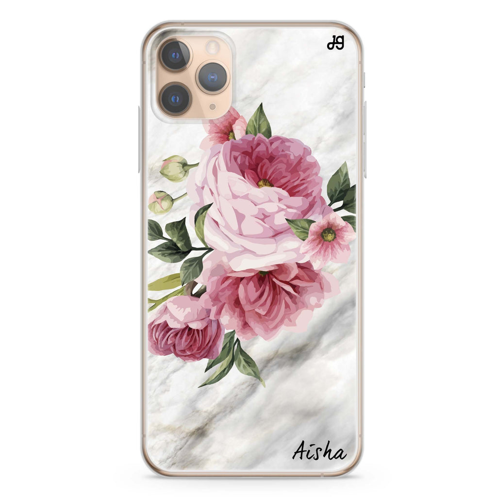 Floral & Marble iPhone 11 Pro Max Ultra Clear Case