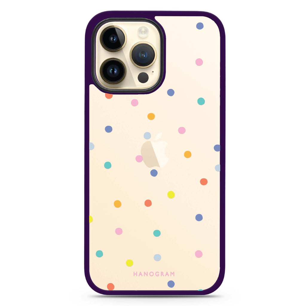 Colourful Dot Pattern Impact Guard Bumper Case
