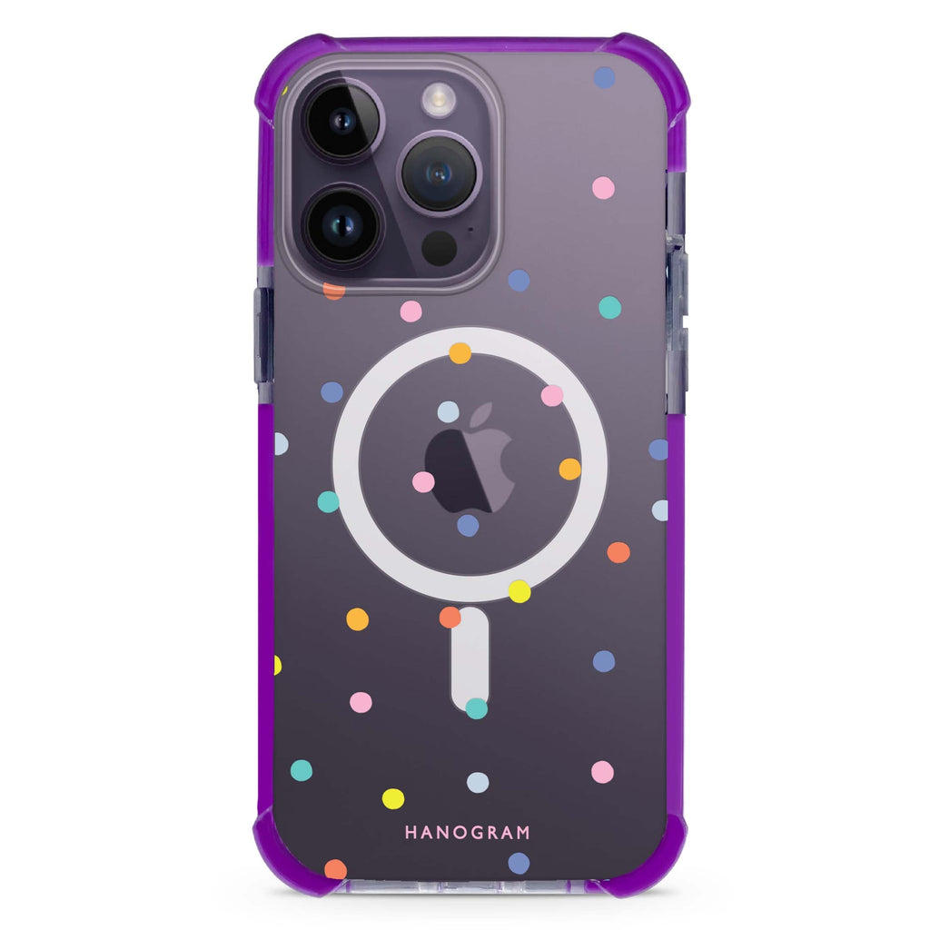 Colourful Dot Pattern MagSafe Compatible Ultra Shockproof Case