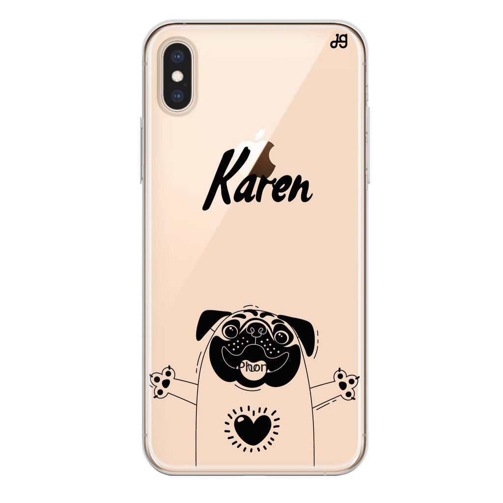Lovely Pug iPhone XS Ultra Clear Case