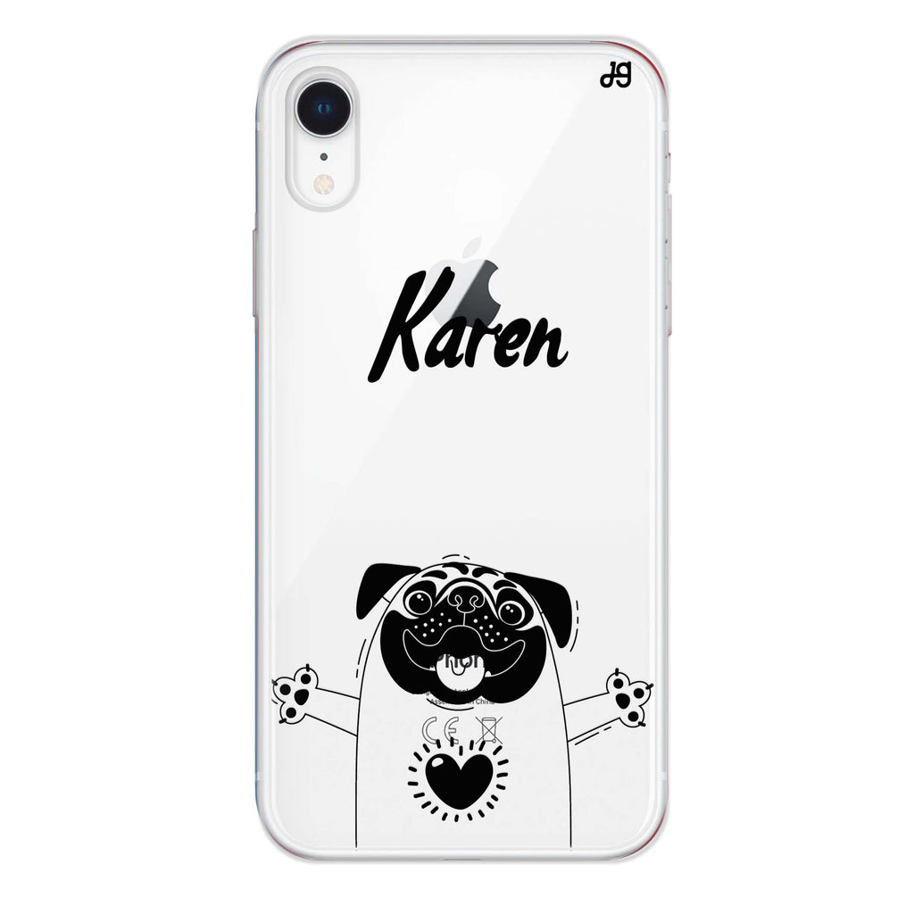 Lovely Pug iPhone XR Ultra Clear Case