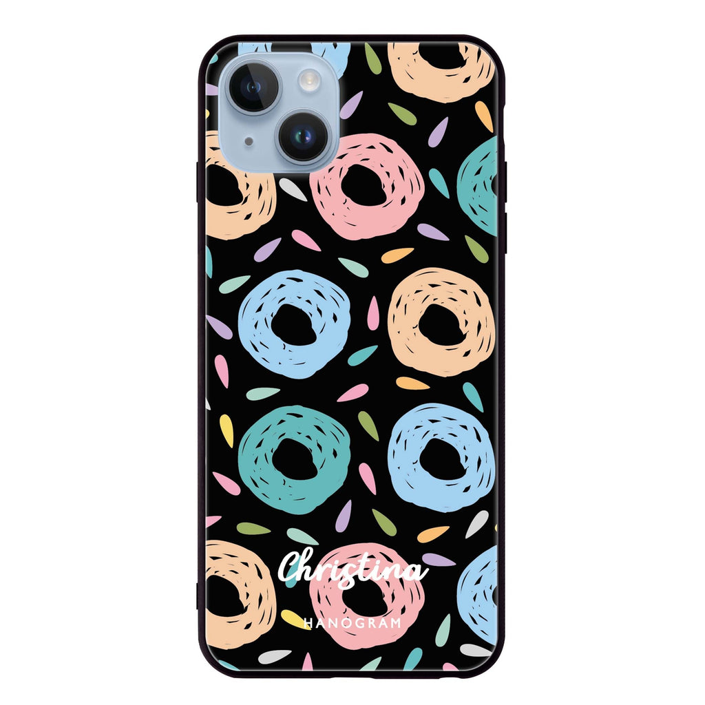 Artistic Donuts iPhone 14 Plus Glass Case