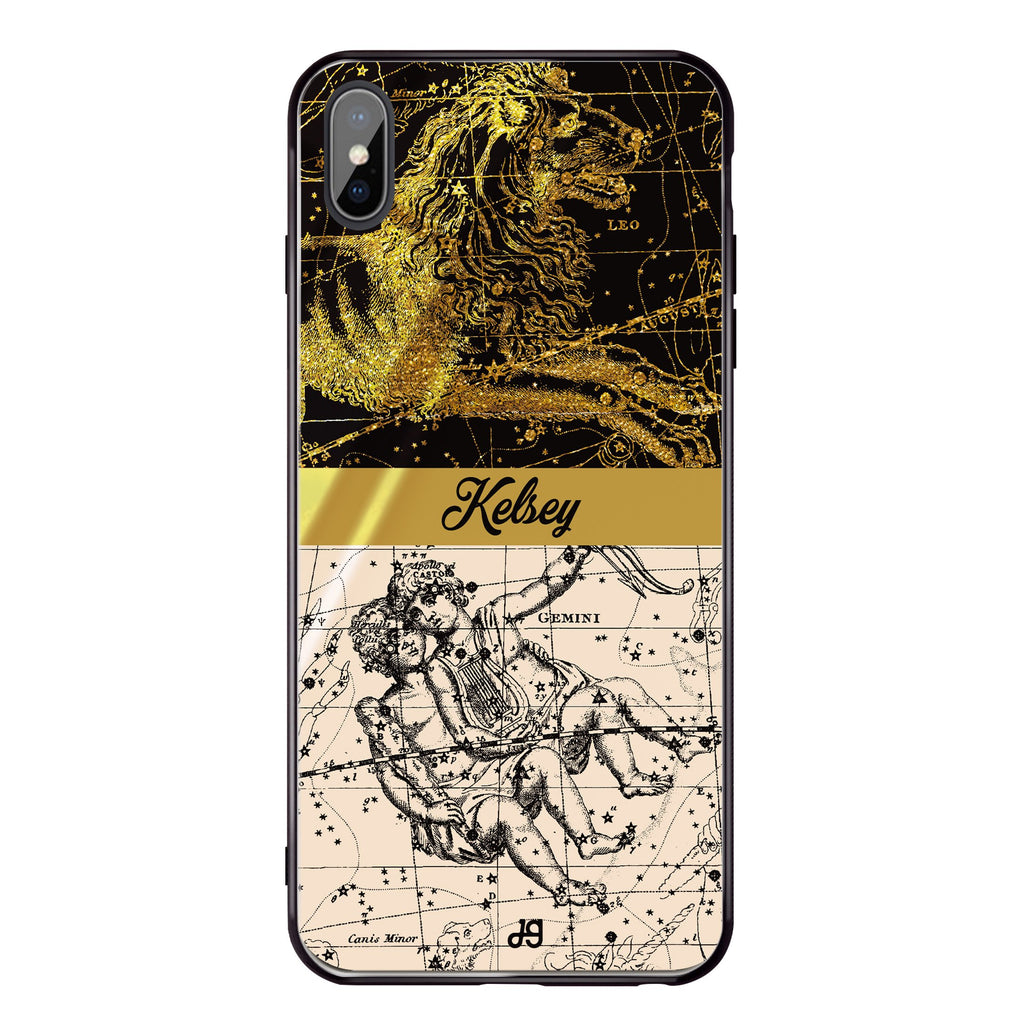 Star Map I iPhone XS Max Glass Case