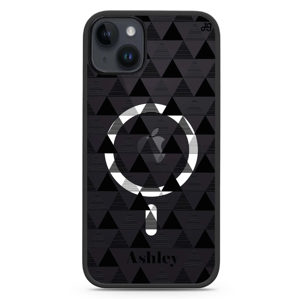 Triangles Seamless iPhone 14 Plus MagSafe Compatible Impact Guard Bumper Case