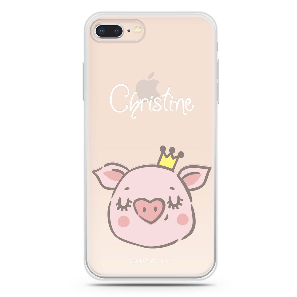 Piggy Queen iPhone 7 Plus Ultra Clear Case
