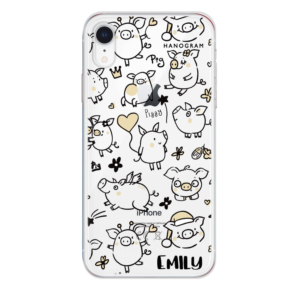 Lovely Piggy iPhone XR Ultra Clear Case