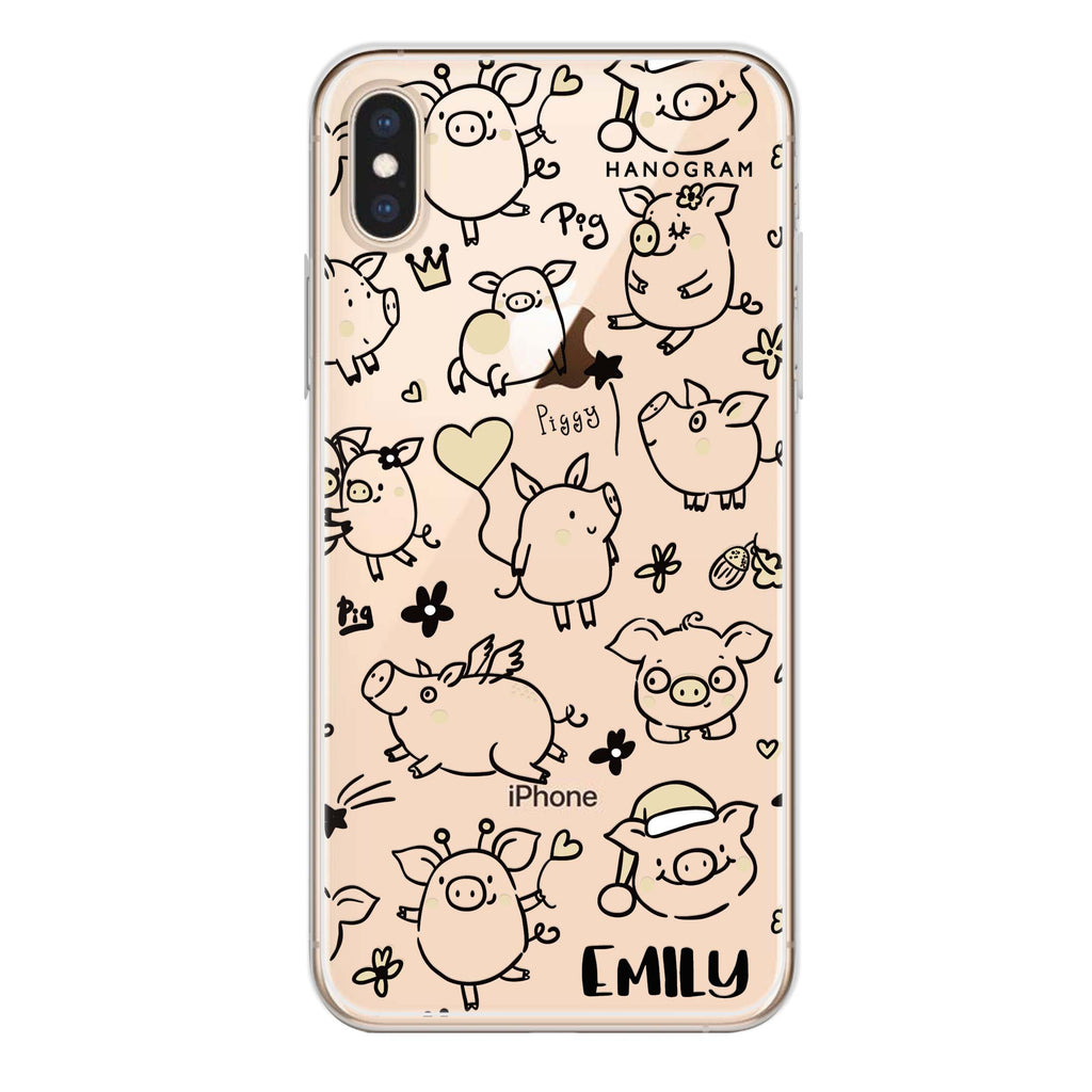 Lovely Piggy iPhone XS Max Ultra Clear Case