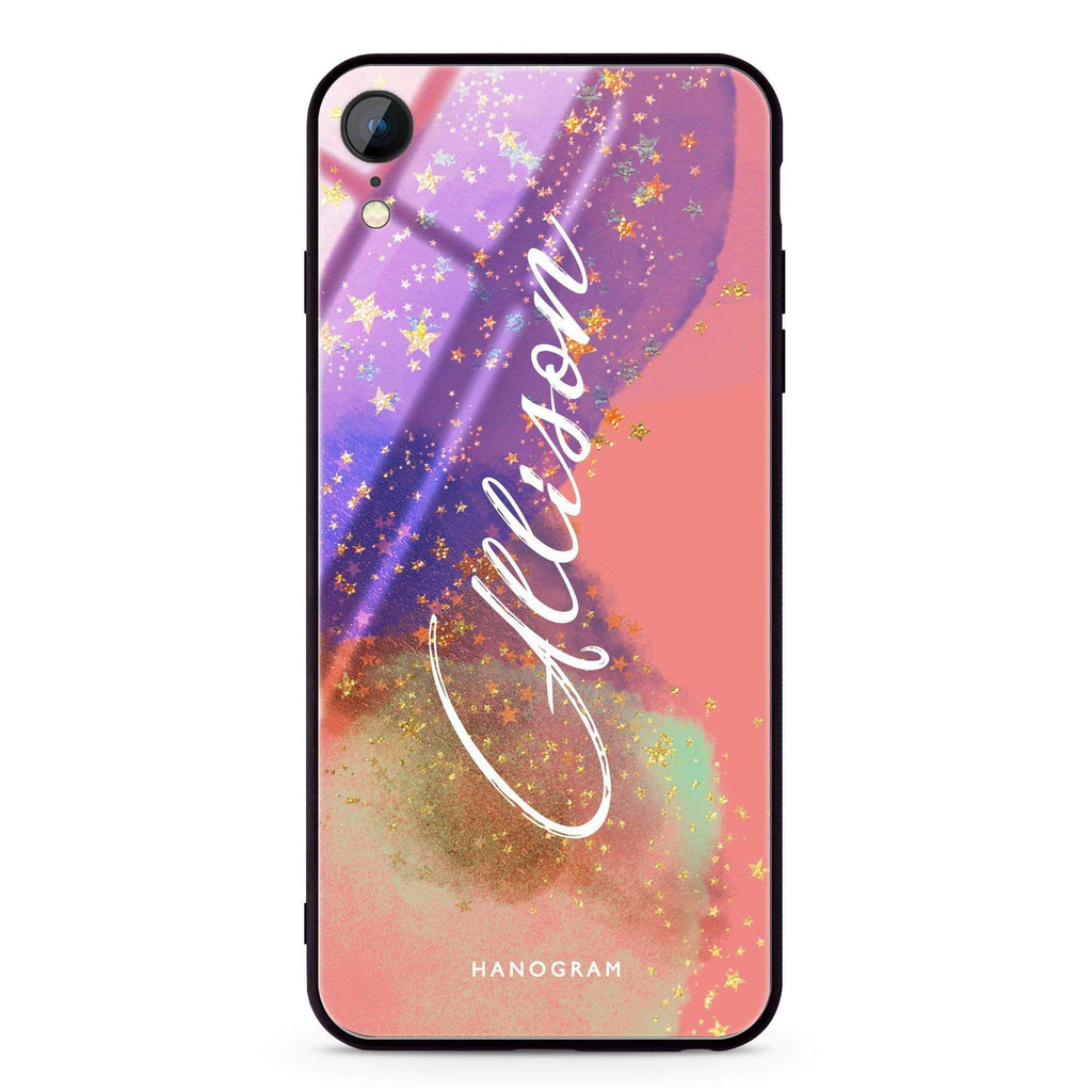 Among Stars iPhone XR Glass Case