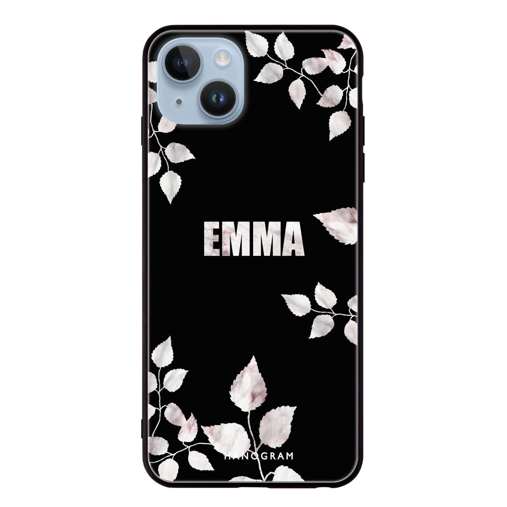 Life Simple Floral iPhone 14 Plus Glass Case