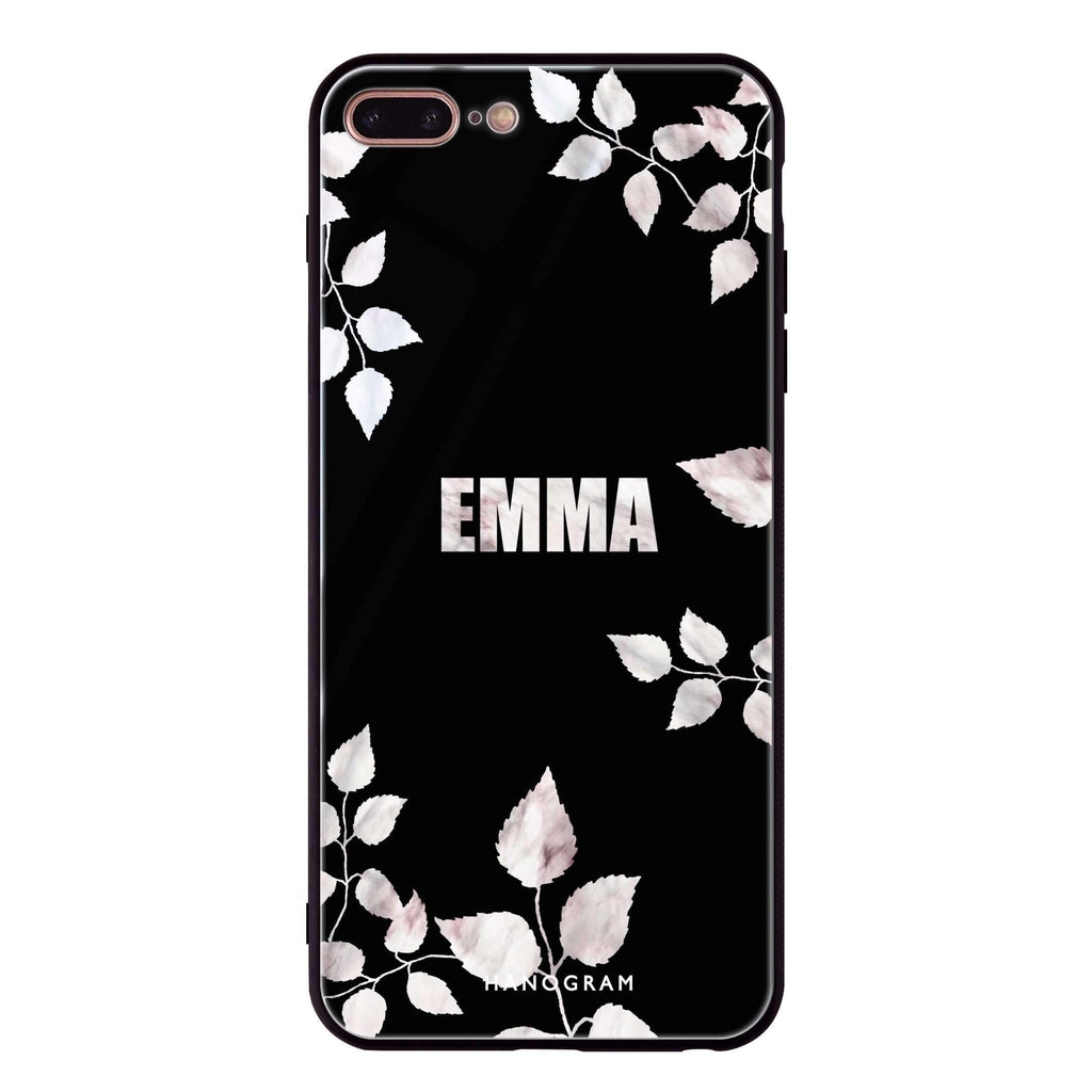 Life Simple Floral iPhone 8 Plus Glass Case
