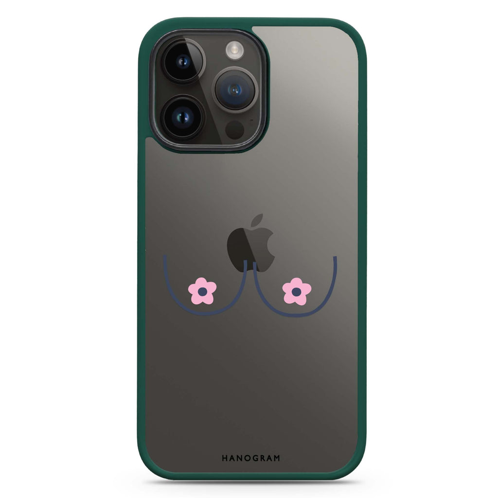 Floral Breast Impact Guard Bumper Case