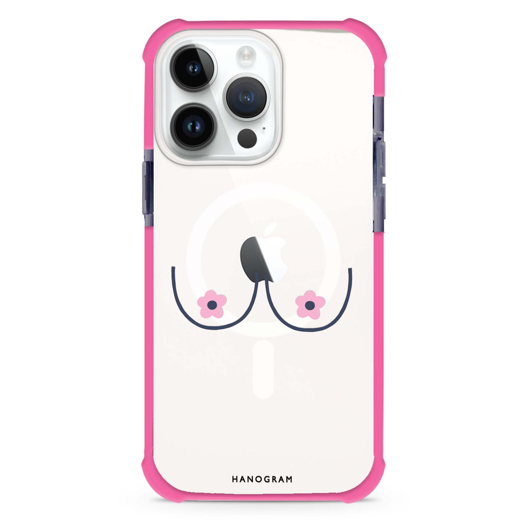Floral Breast MagSafe Compatible Ultra Shockproof Case