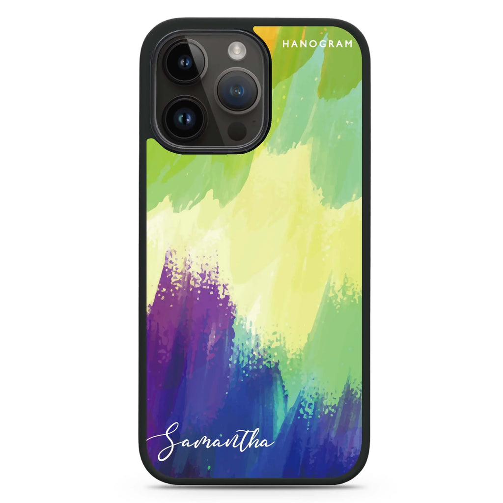 Watercolor Abstract MagSafe Compatible Impact Guard Bumper Case