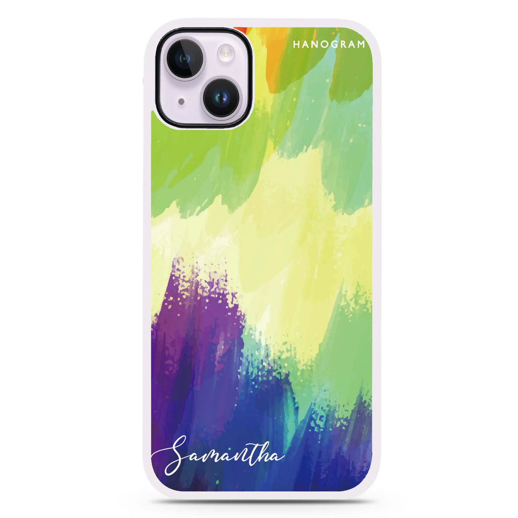 Watercolor Abstract iPhone 14 Plus Impact Guard Bumper Case