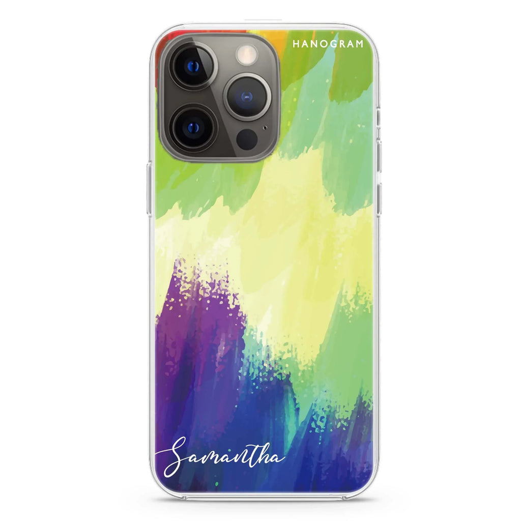 Watercolor Abstract iPhone 12 Pro MagSafe Compatible Ultra Clear Case