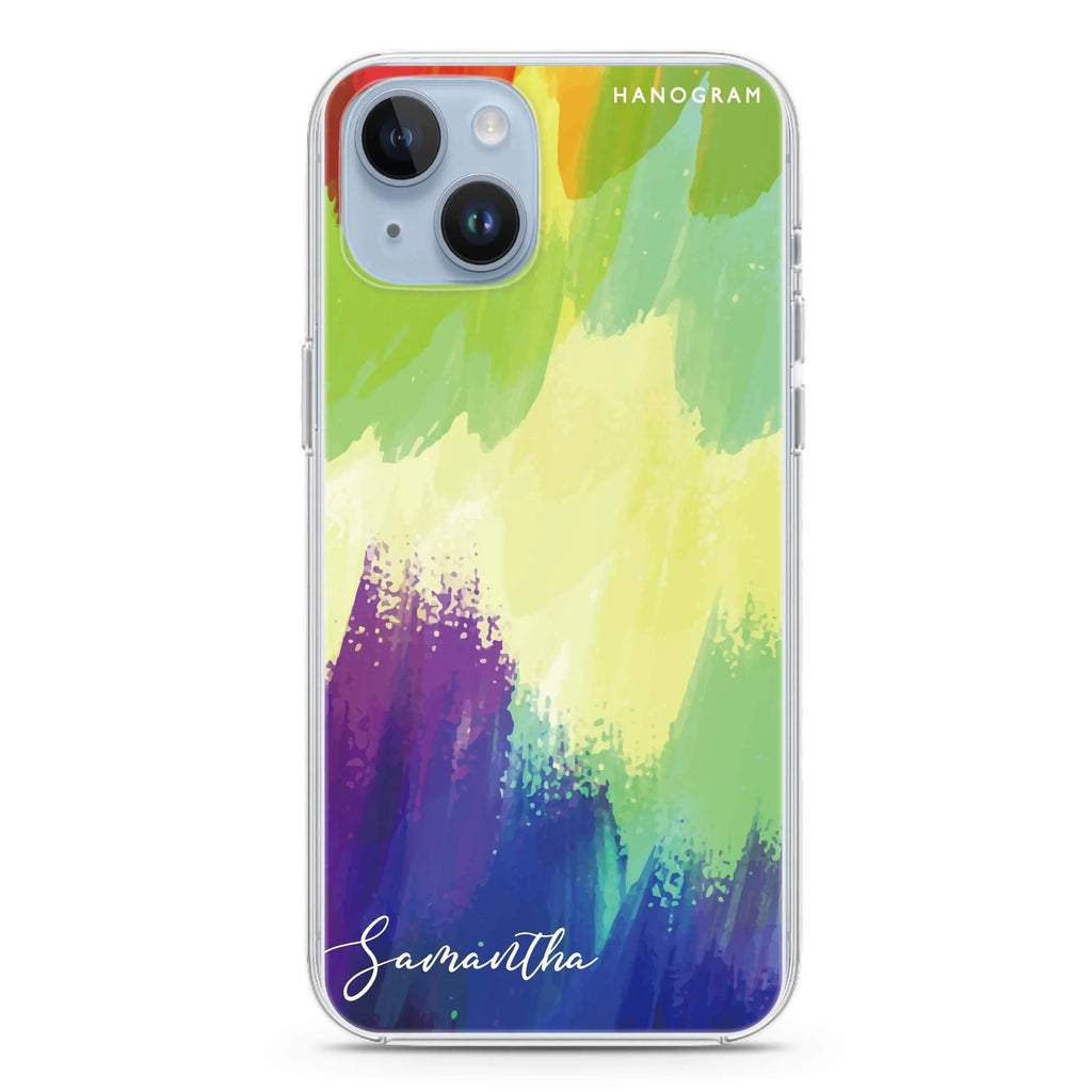 Watercolor Abstract iPhone 12 MagSafe Compatible Ultra Clear Case