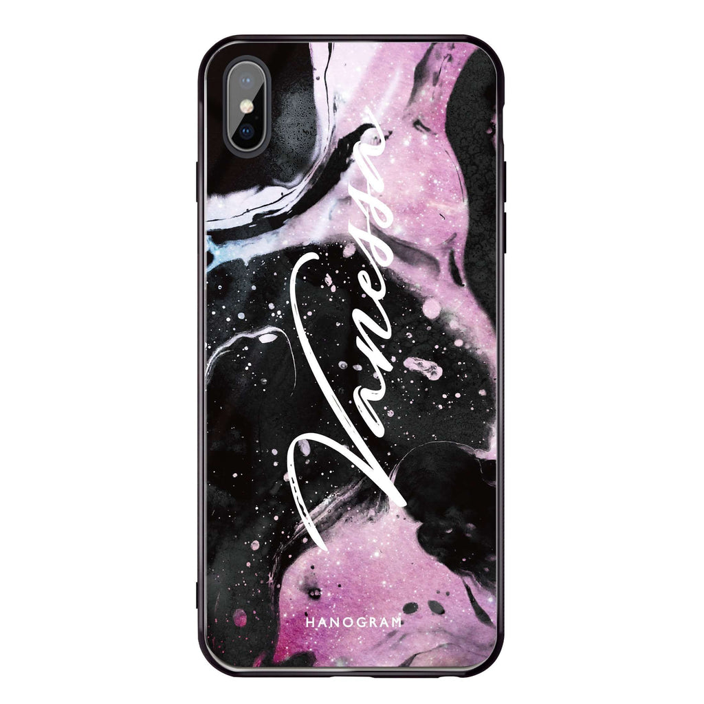 Marble Galaxy I iPhone XS Glass Case