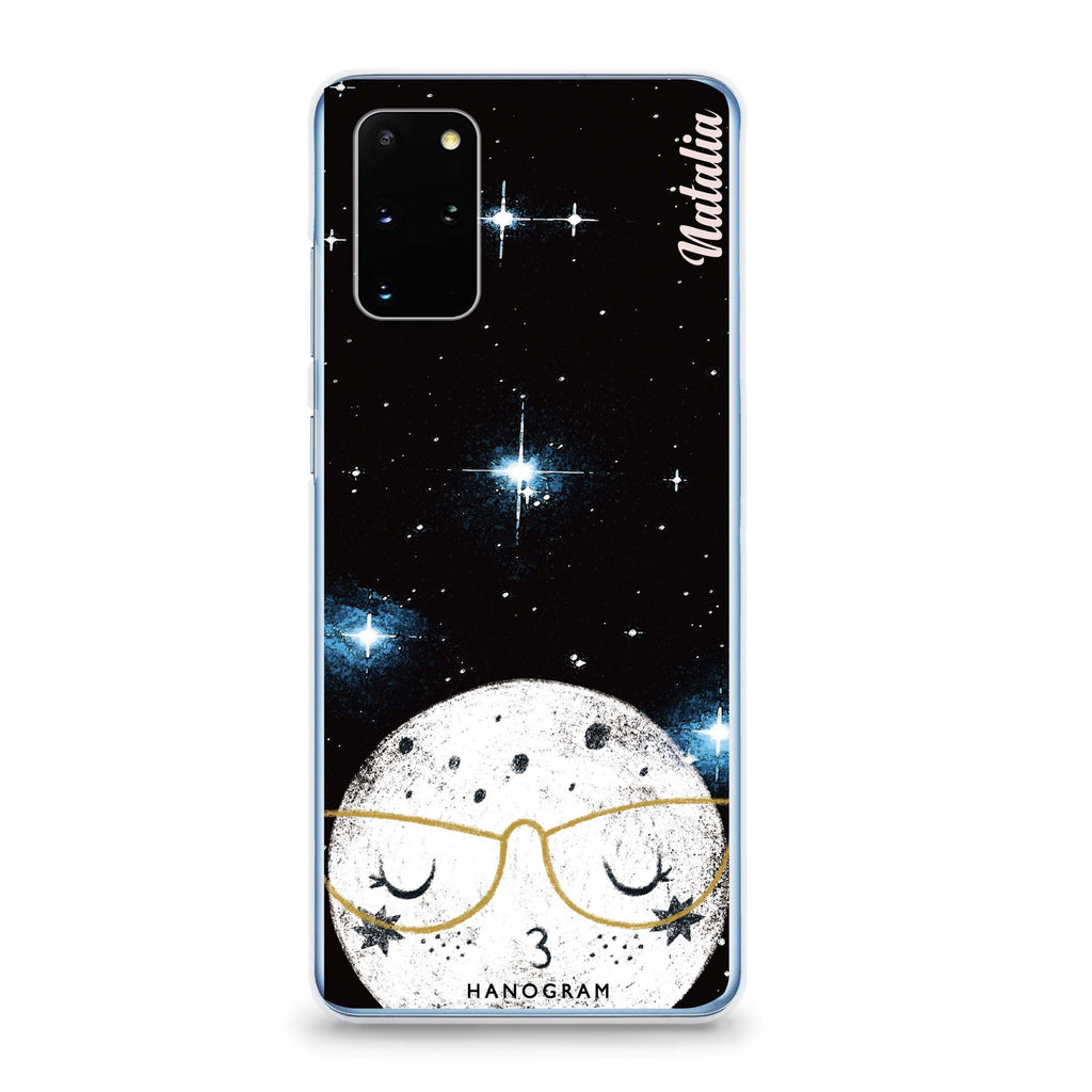 Glasses Moon Samsung S20 Soft Clear Case