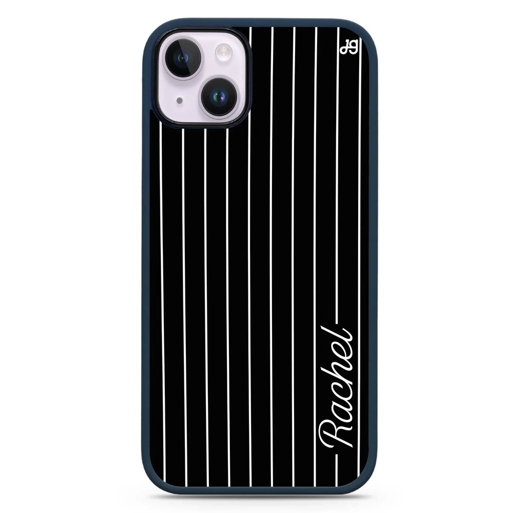 Stripes I iPhone 14 Plus MagSafe Compatible Impact Guard Bumper Case