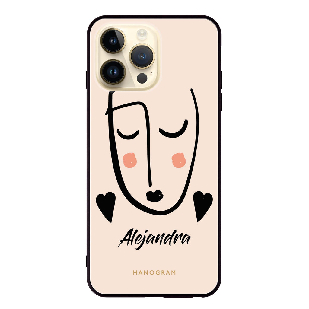 Lovely Face Glass Case