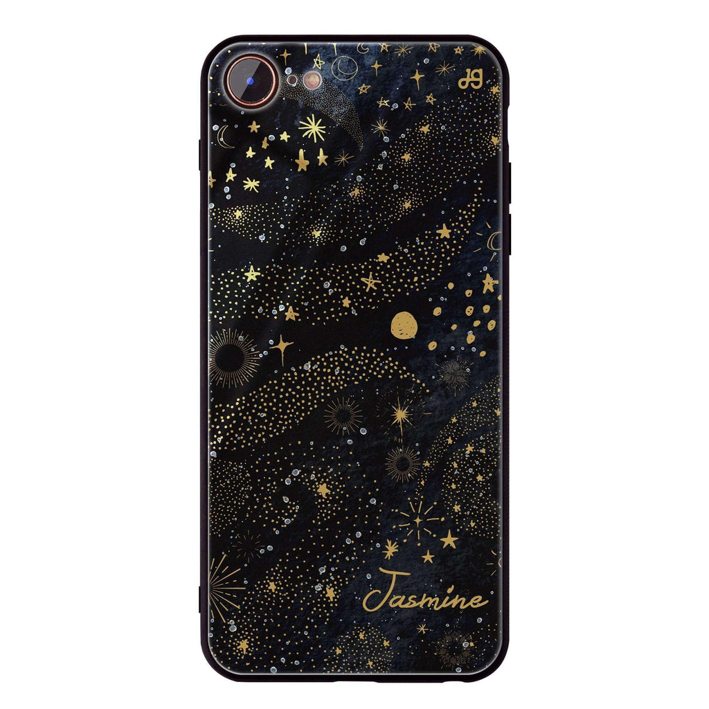 Golden Galaxy IV iPhone 8 Glass Case