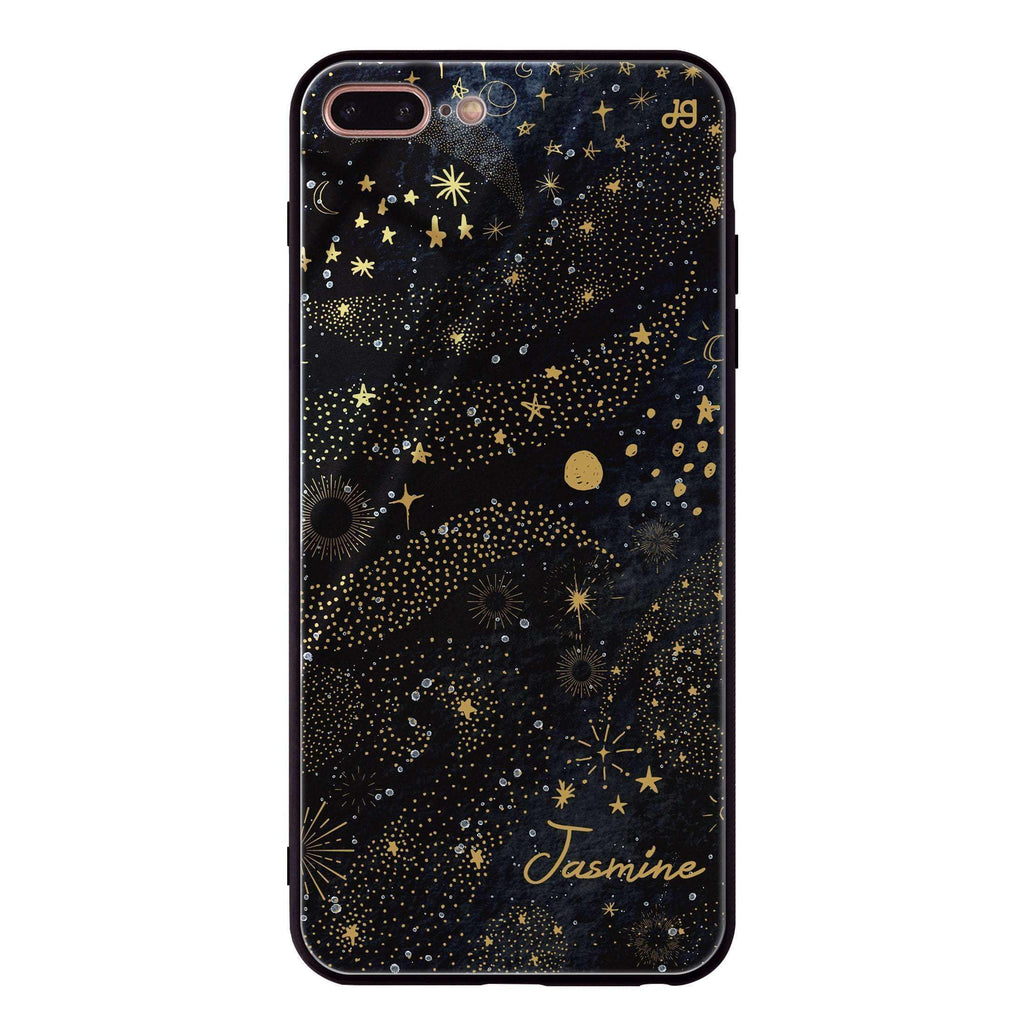 Golden Galaxy IV iPhone 8 Plus Glass Case